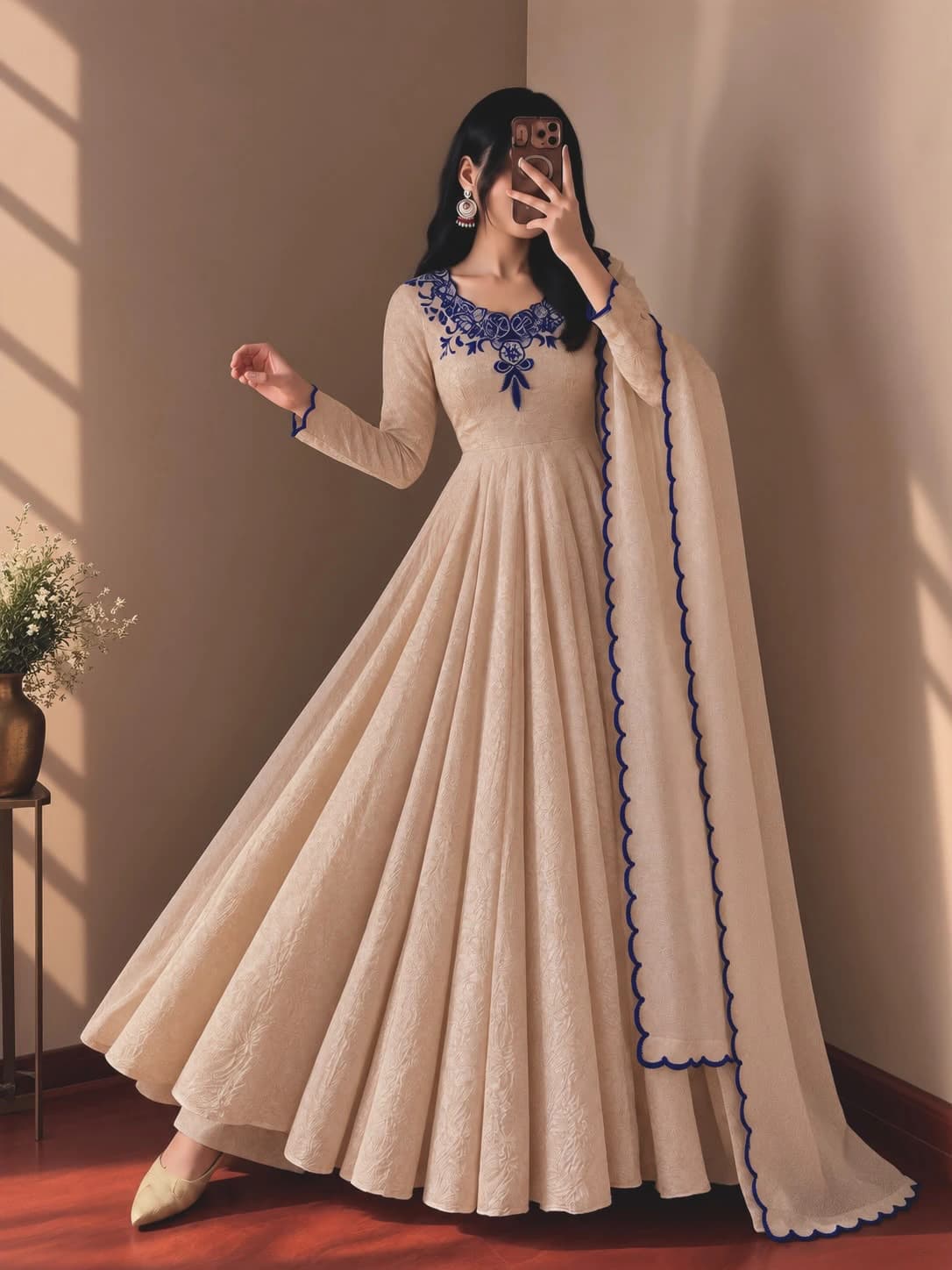 Doremon Crush Embroidered Gown 6