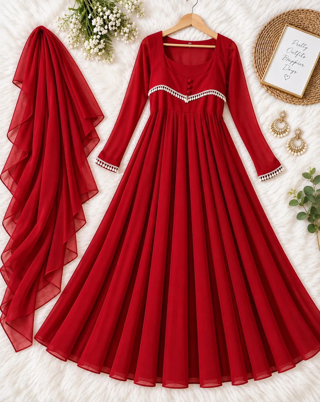 Fox Georgette Anarkali Gown