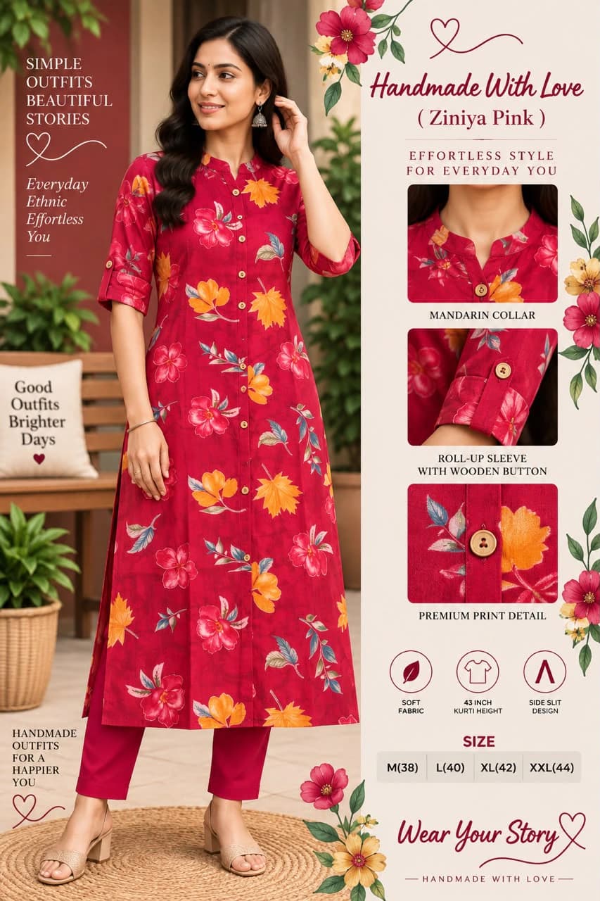 Bamboo Cotton Kurta Set 3