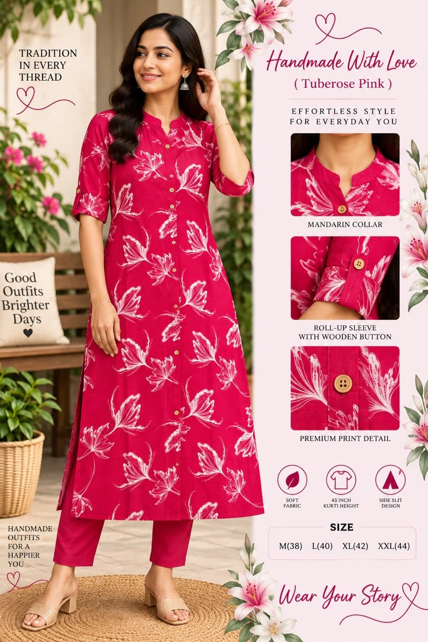 Bamboo Cotton Kurta Set 5