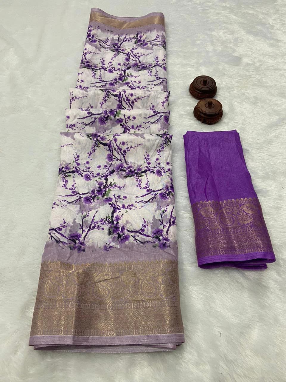 Dola Silk Saree with Blouse