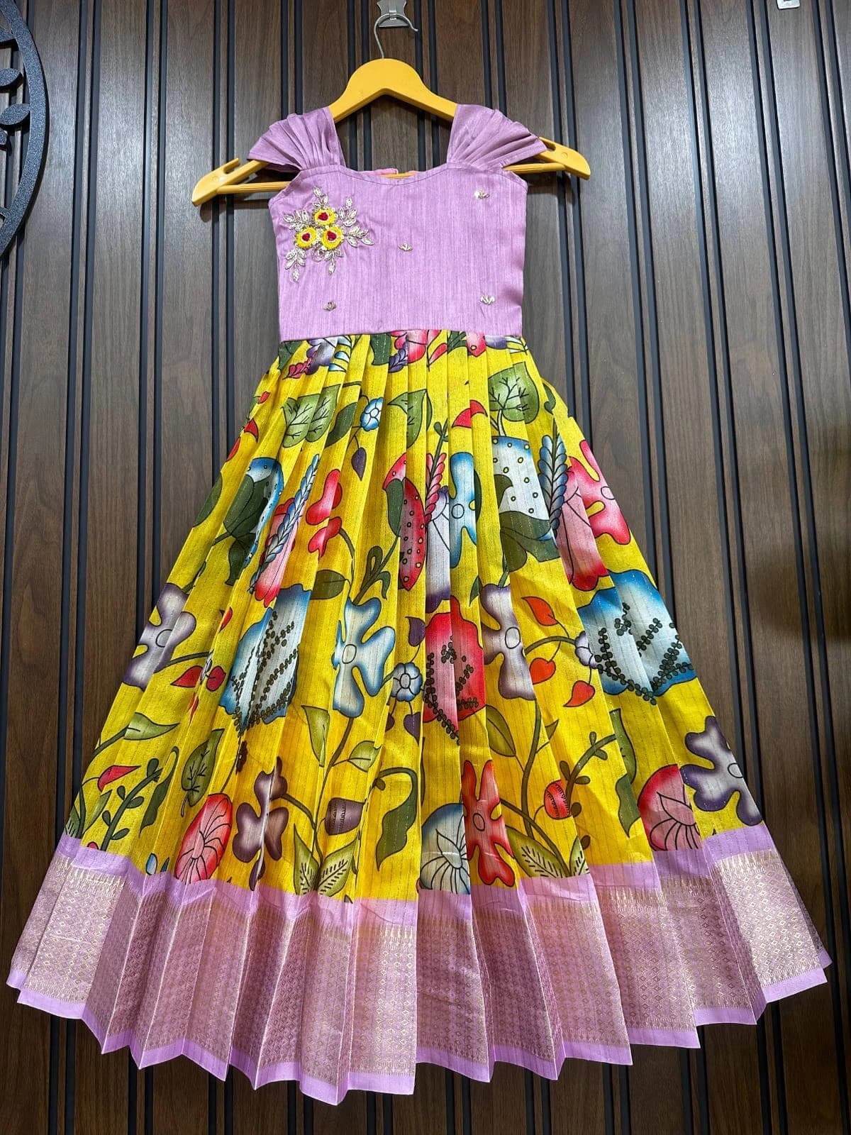 💜❤️Summer Special Kids Soft Silk Pattu Gown❤️💜 2