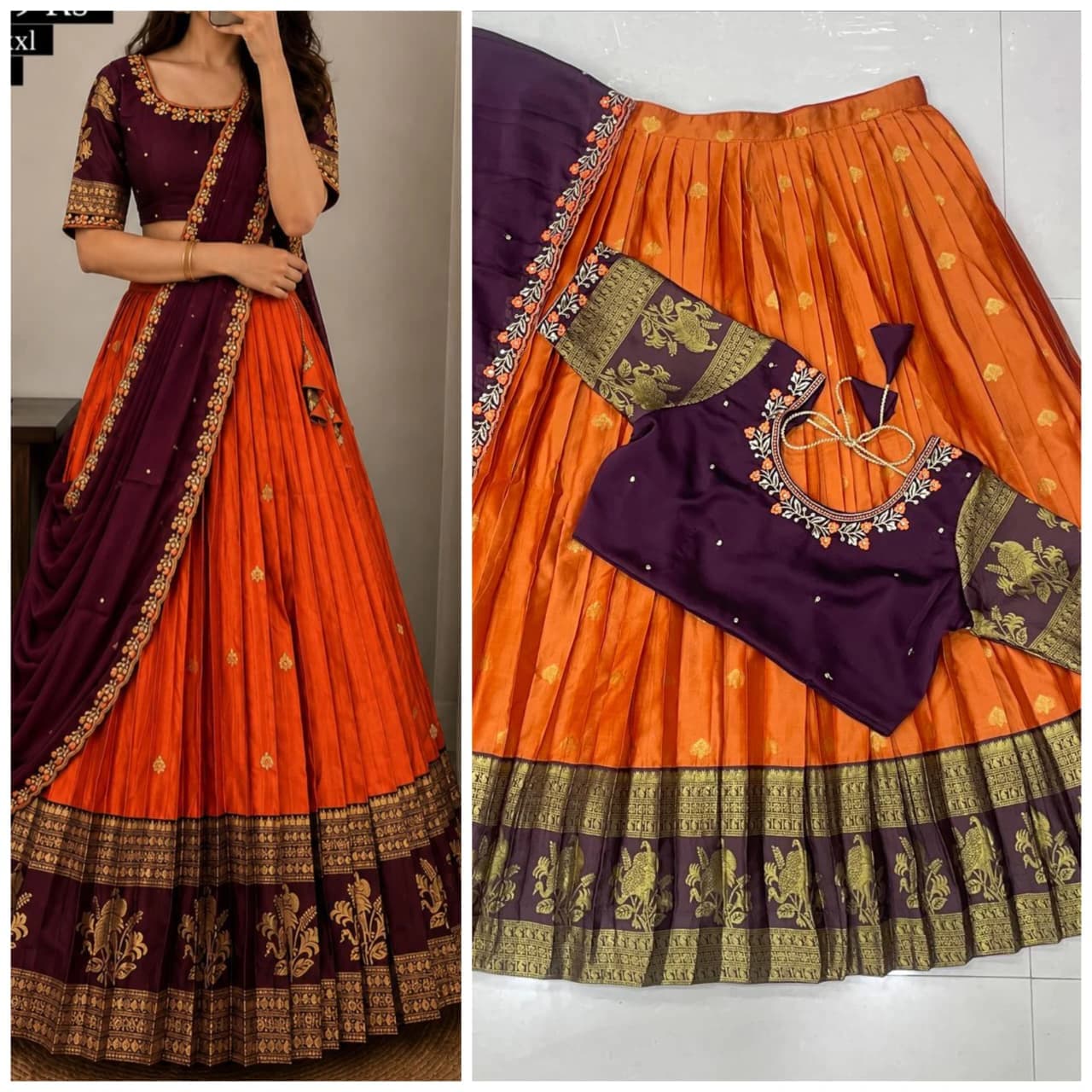 Kanjiveram Silk Lehenga Set 3