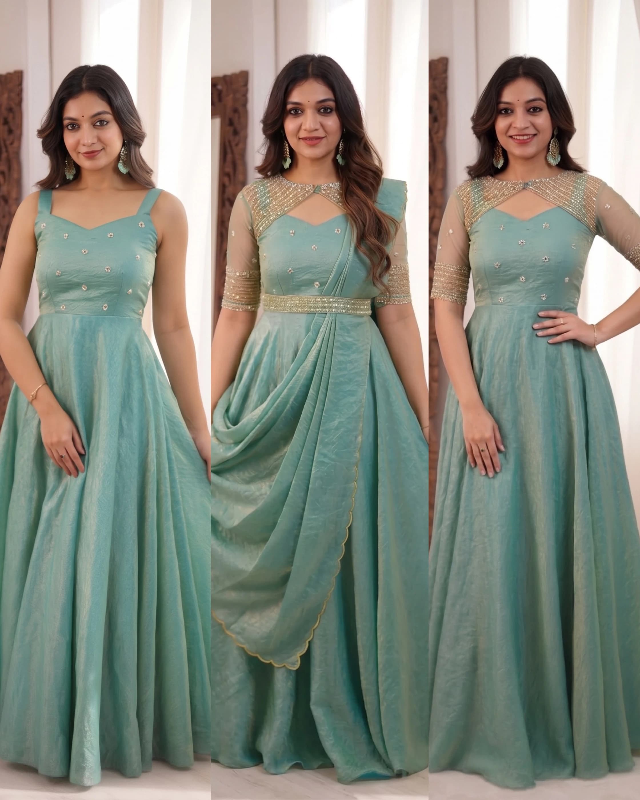 Doremon Crush Gown with Dupatta 5