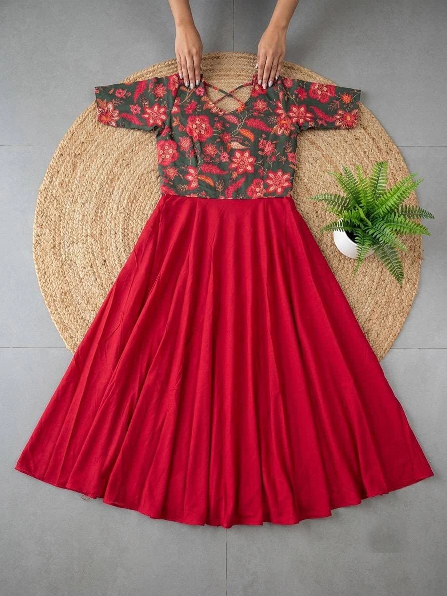 Biscuit Slub Floral Dress 2