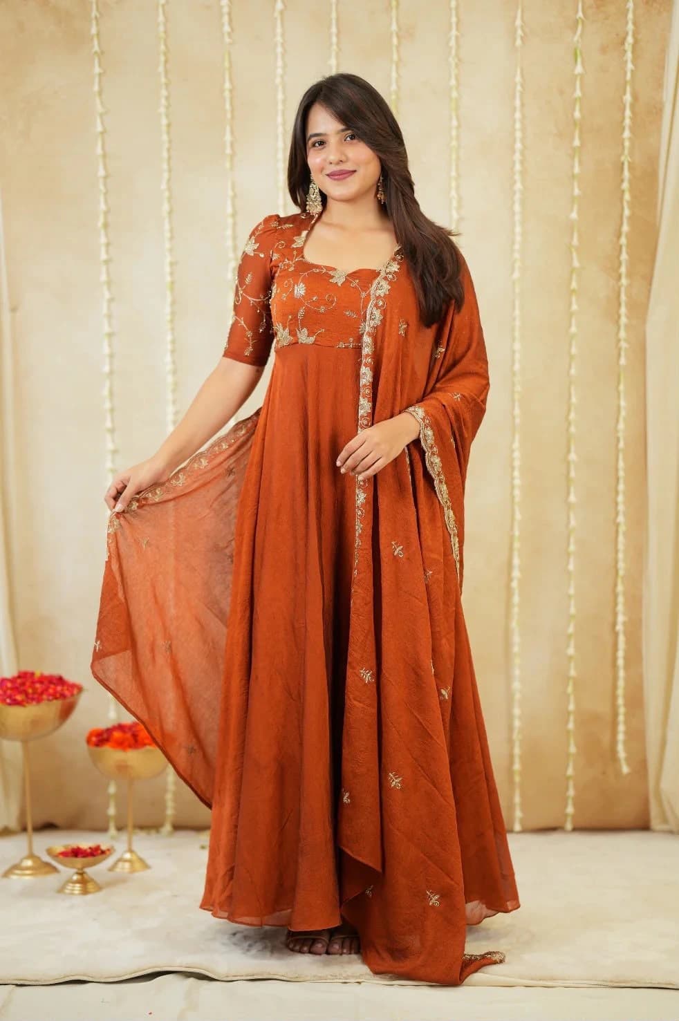 Rangoli Crush Anarkali Suit 3