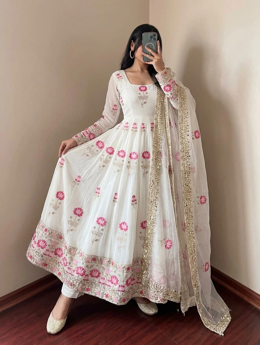 Fendy Silk Anarkali Gown Set 2