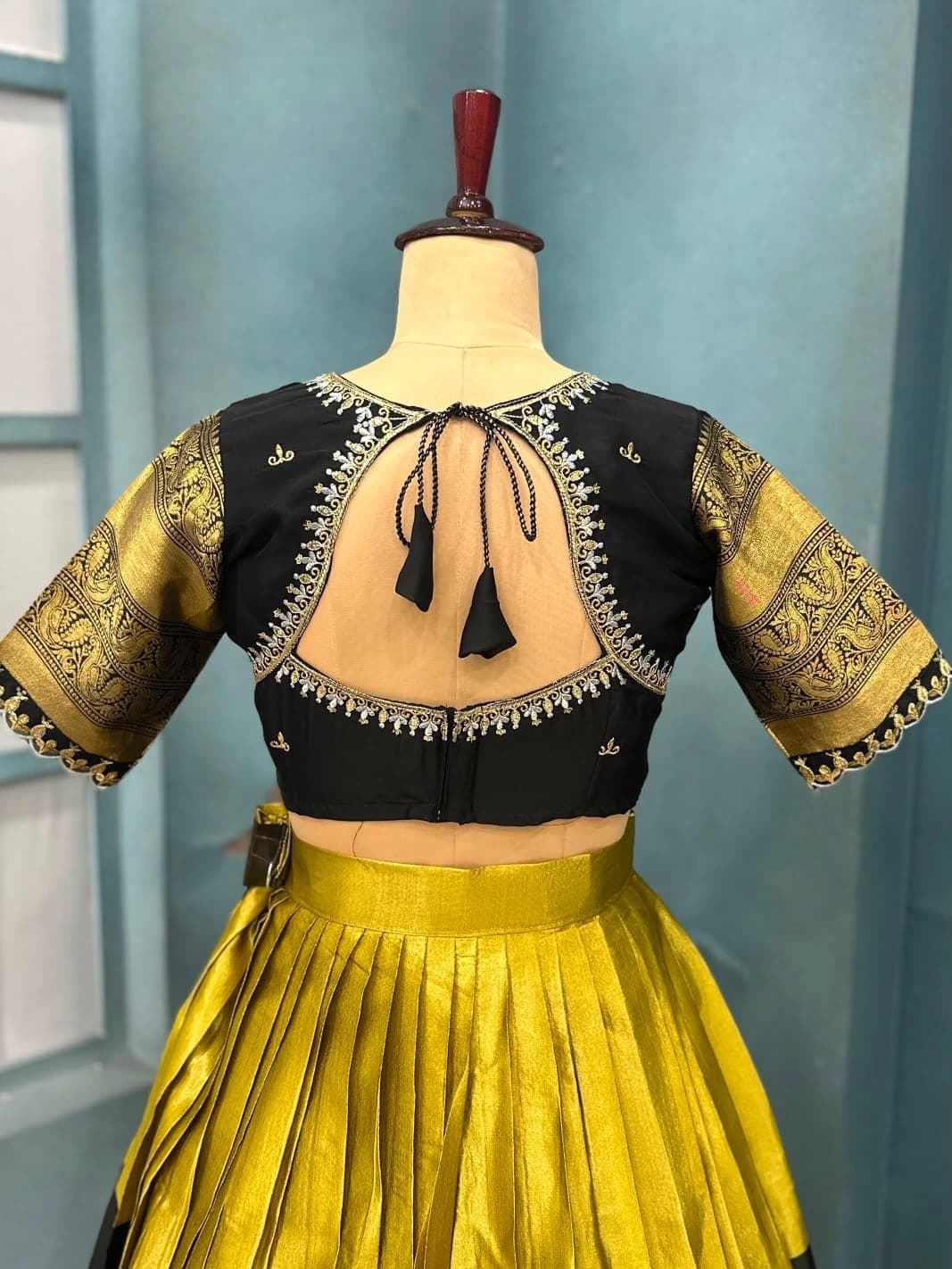 Lehanga collection full stiched Lehenga with Full stiched Designer maggam work blouse with embroider 6