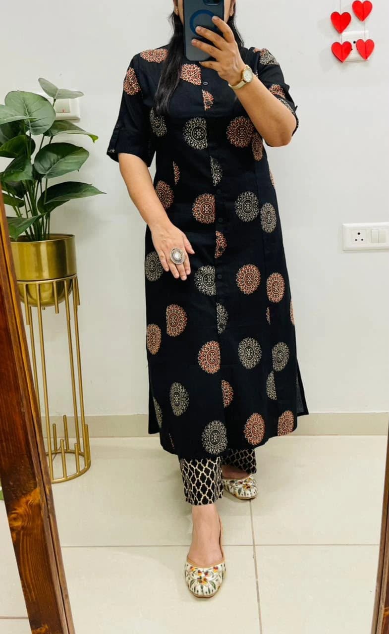 A-Line Kurti Co-Ords Set with Ankle Length Pant 4