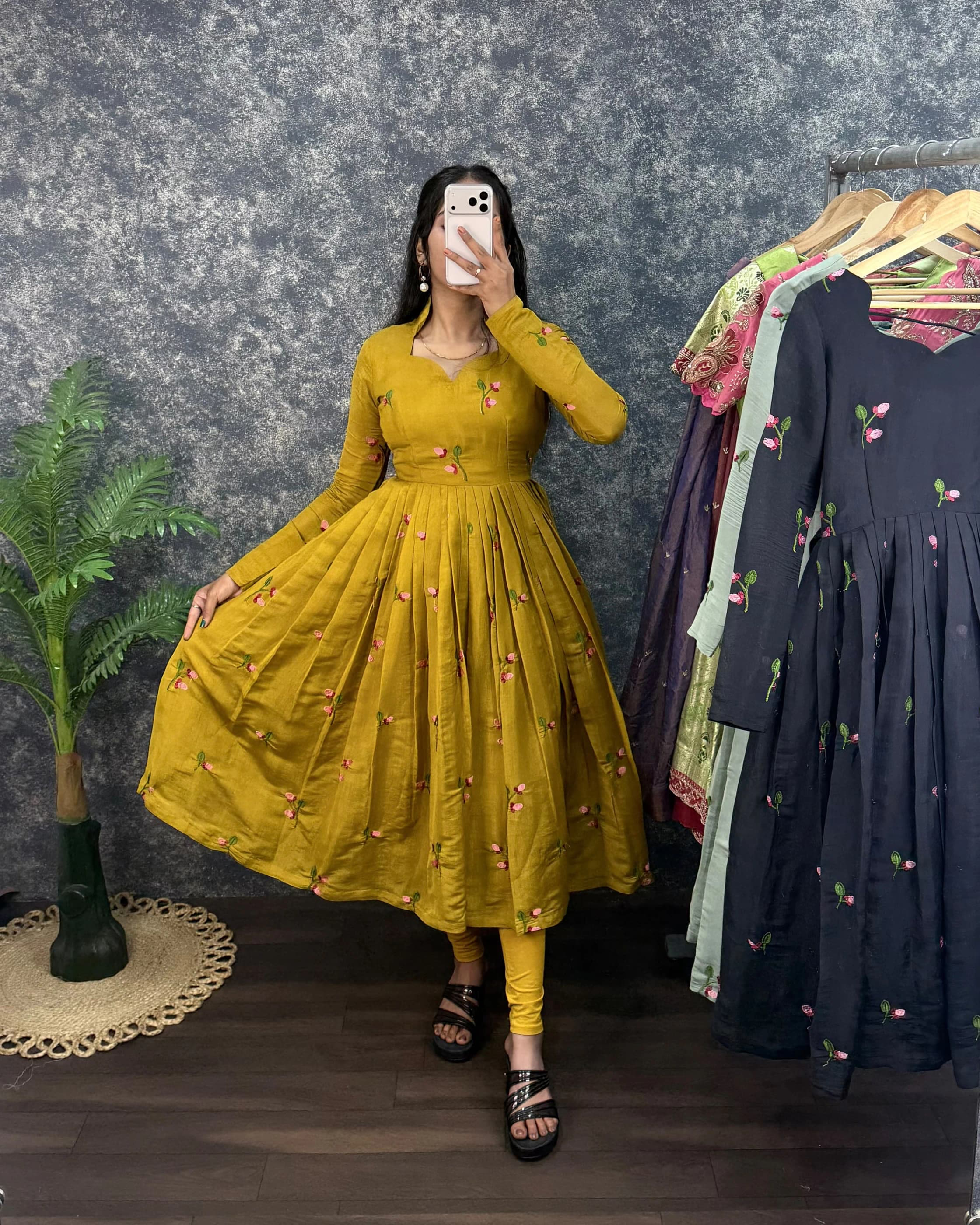 South Mull Chanderi Anarkali Set 3