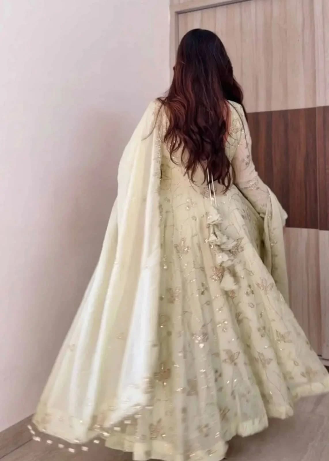Fendy Silk Gown with Dupatta 4