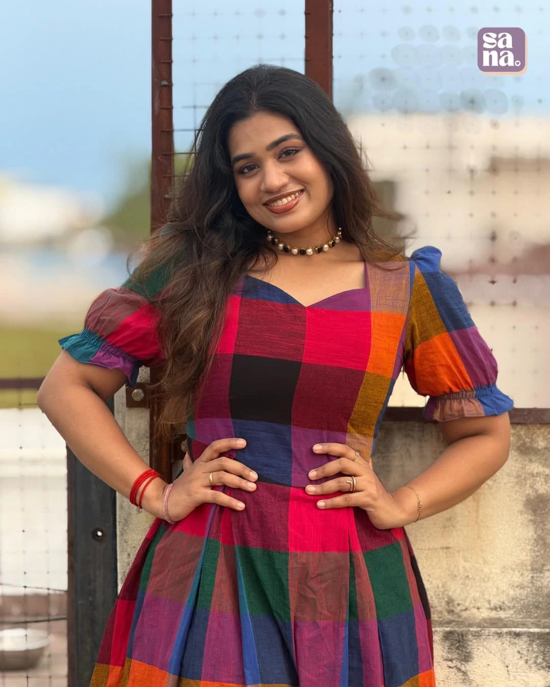 Cotton Madras Checks Dress 2