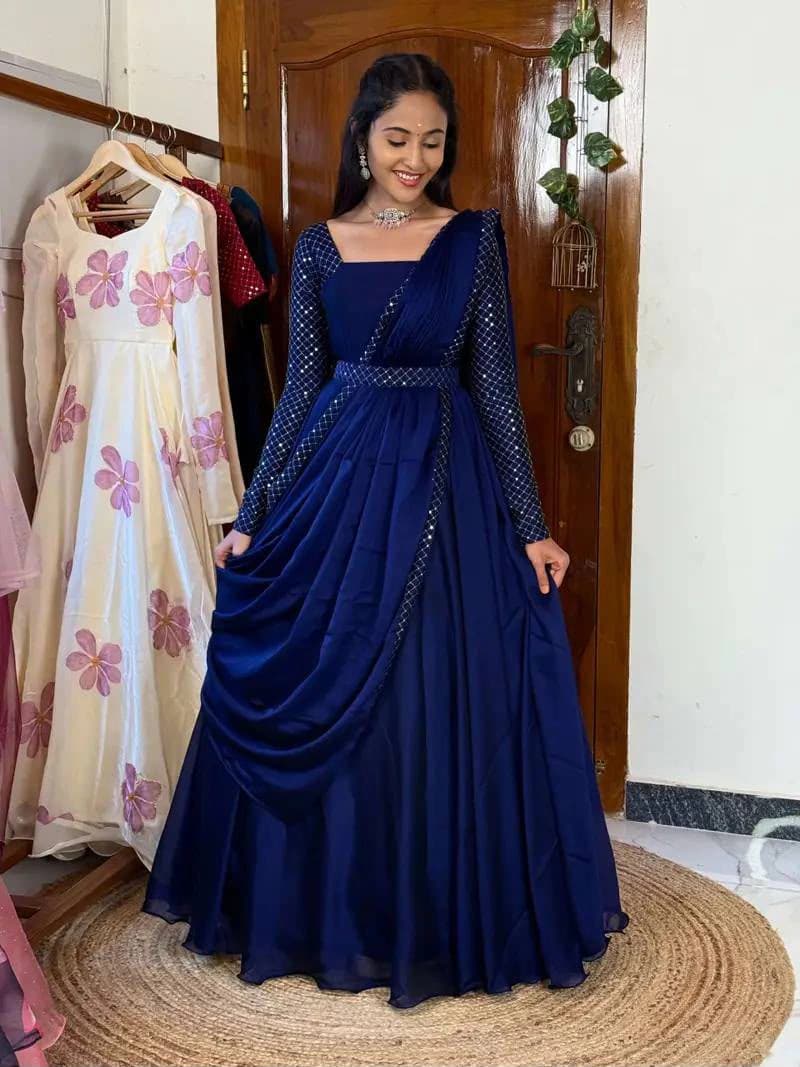 Sparkling Georgette Anarkali 2