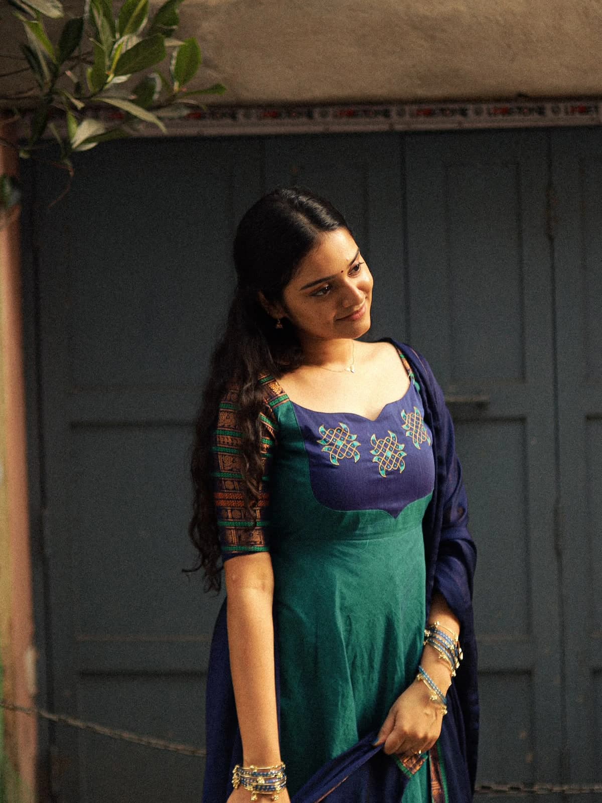 Vichitra Blooming Gown for Women 3