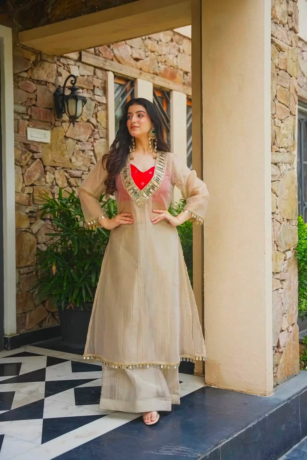 Salsa Silk Gown Set for Women