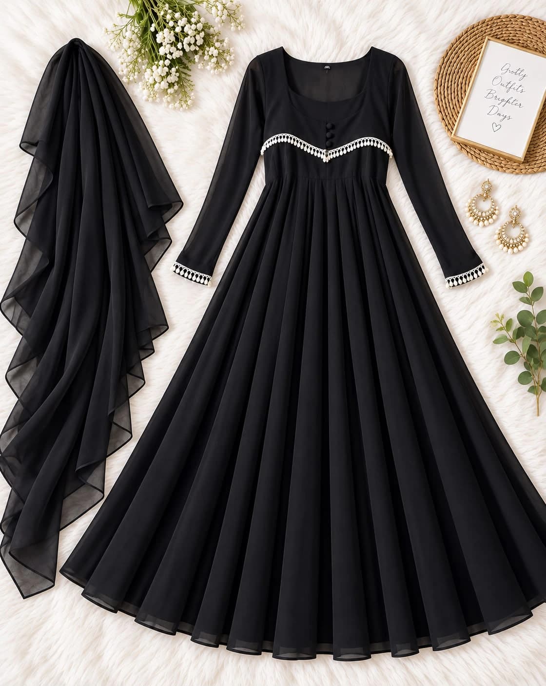 Fox Georgette Anarkali Gown 4