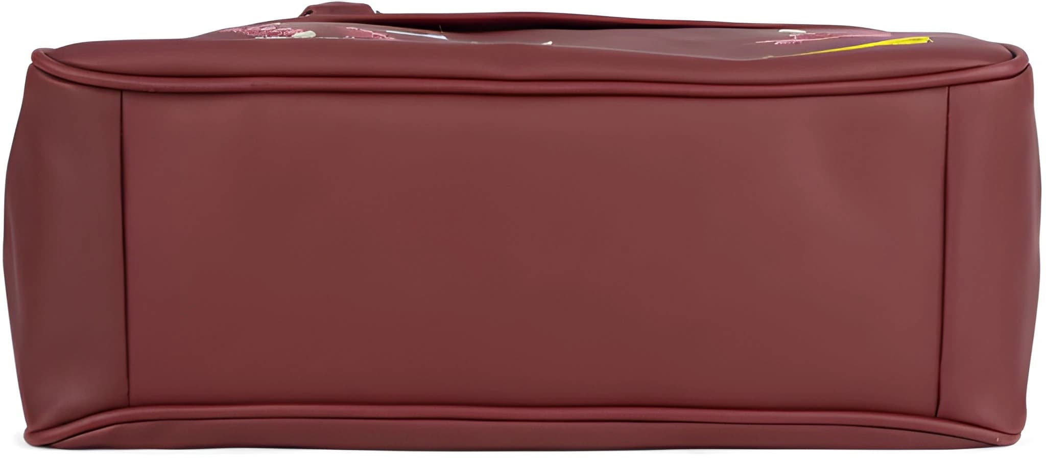 Ladies Handbag Spacious Organised Compartments with Golden Hardware & Cute Fur Ball Charm 3