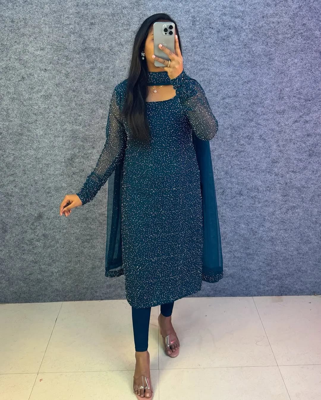 Premium PartyWear Kurti Set With Dupatta 3