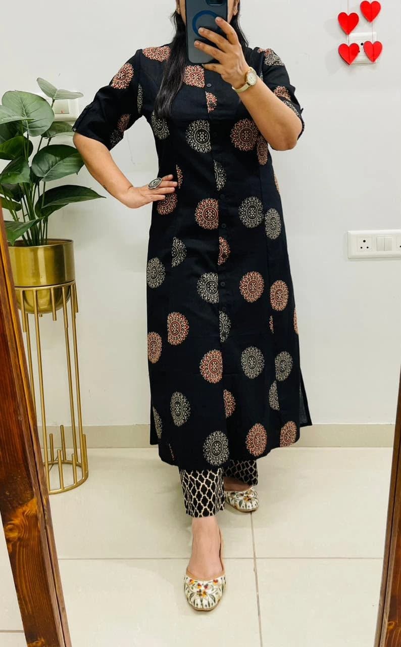 A-Line Kurti Co-Ords Set with Ankle Length Pant 3