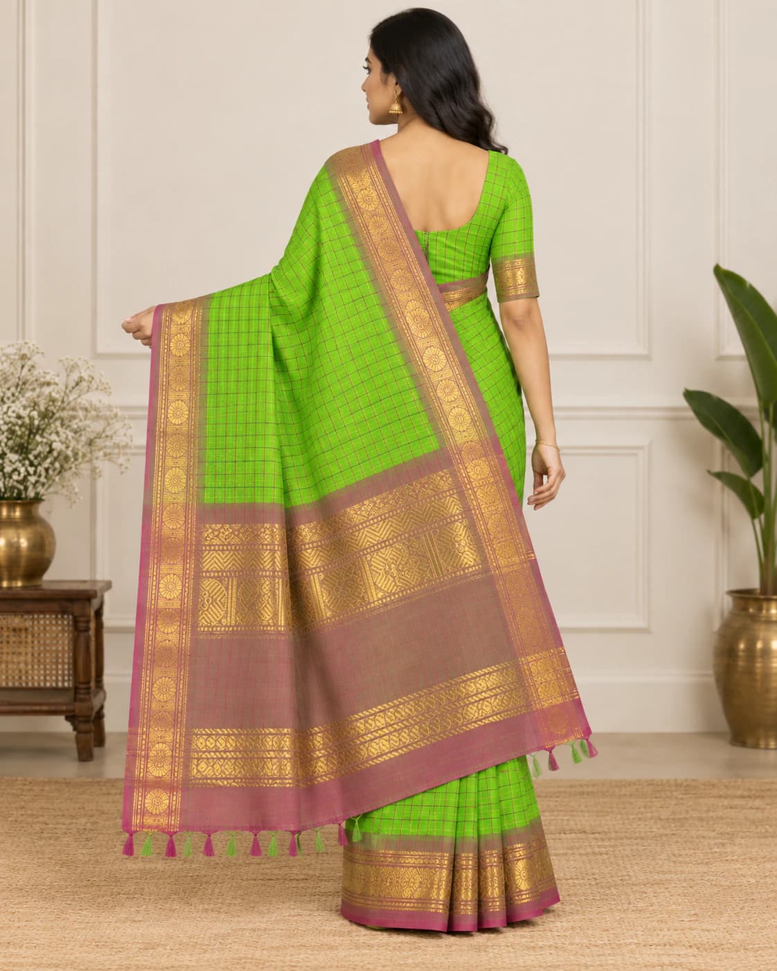 GANGA JAMUNA COTTON WITH BLOUSE 3