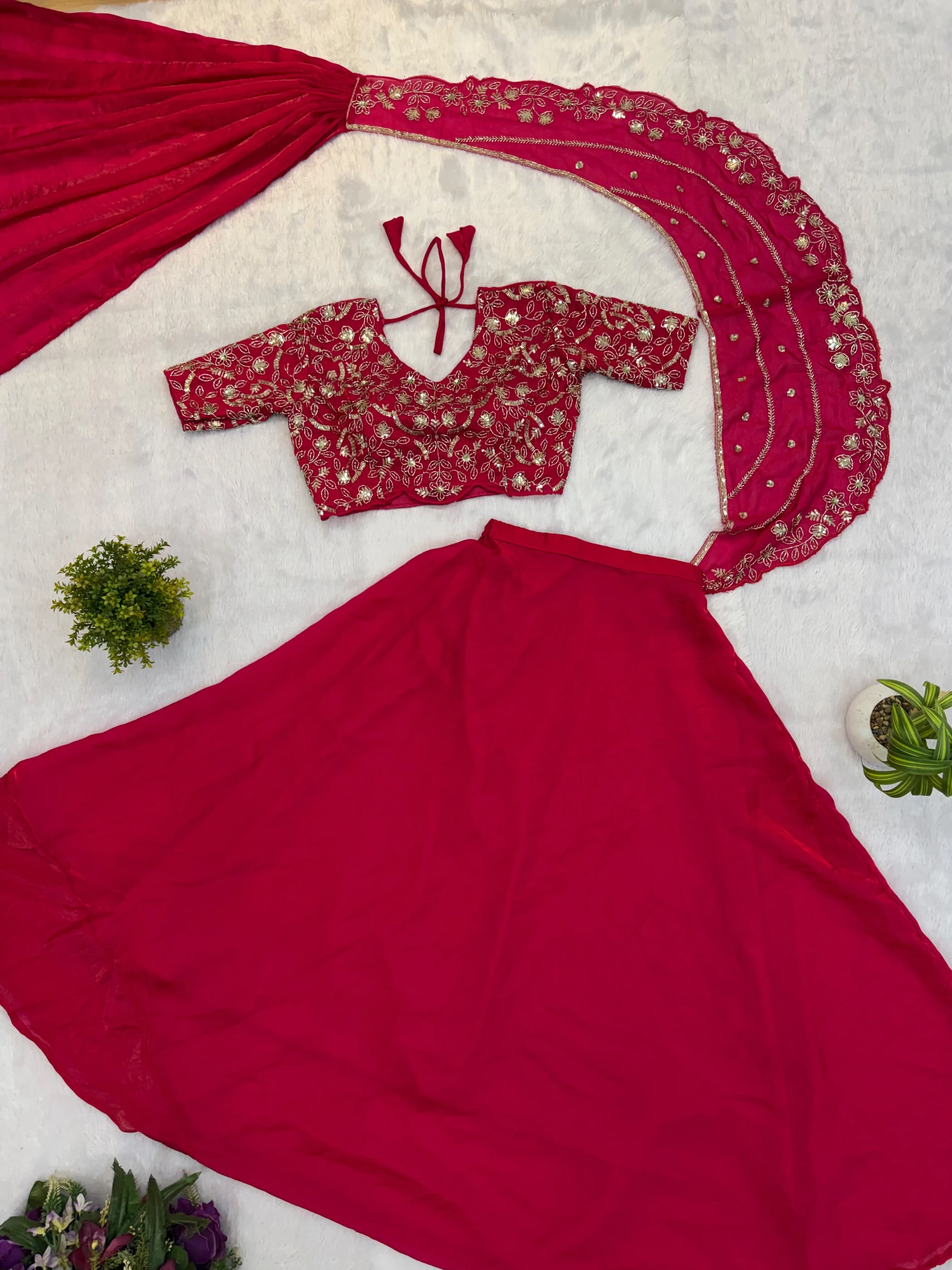 Fandy Satin Lehenga Saree 3