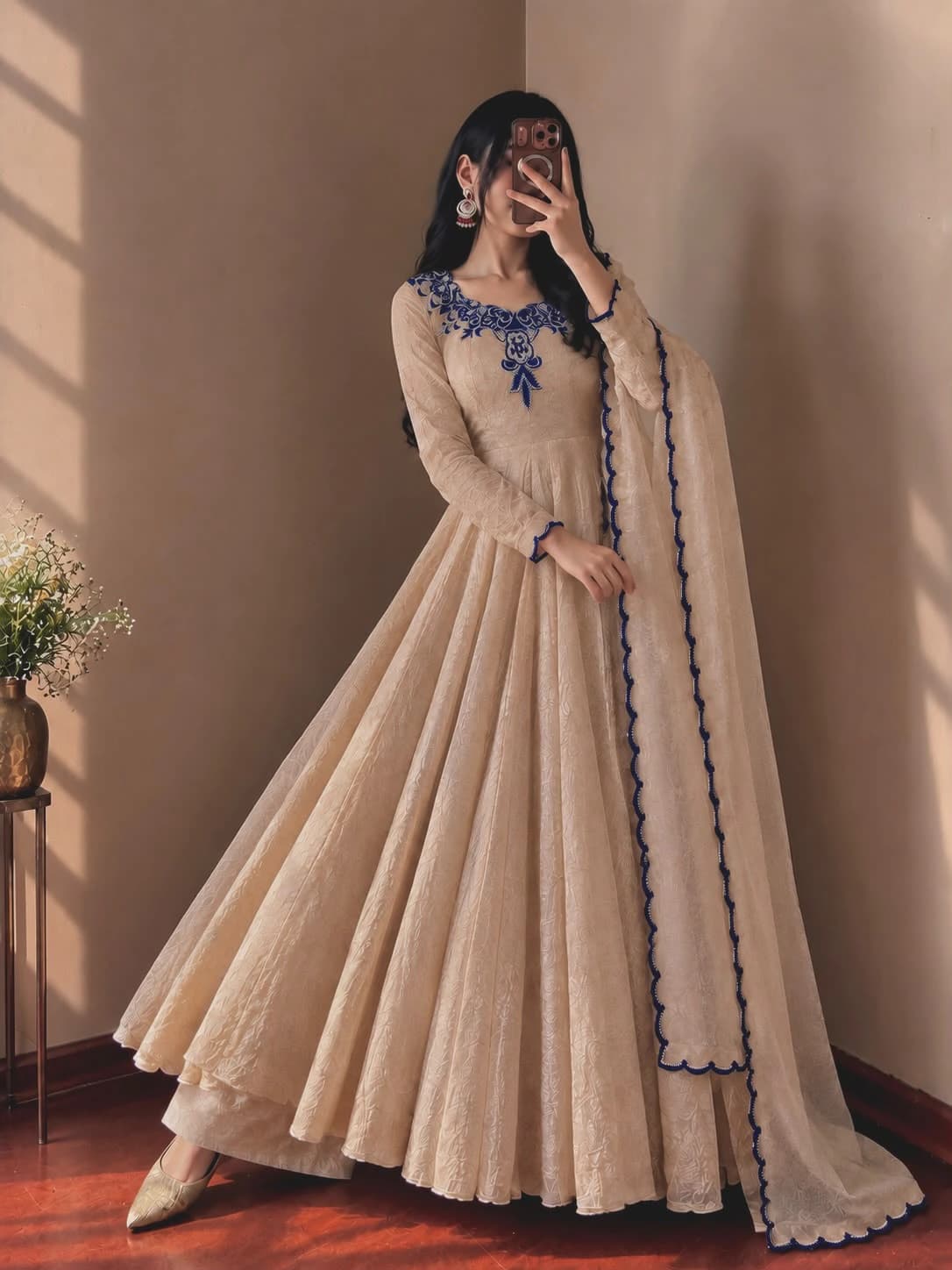 Doremon Crush Embroidered Gown 7