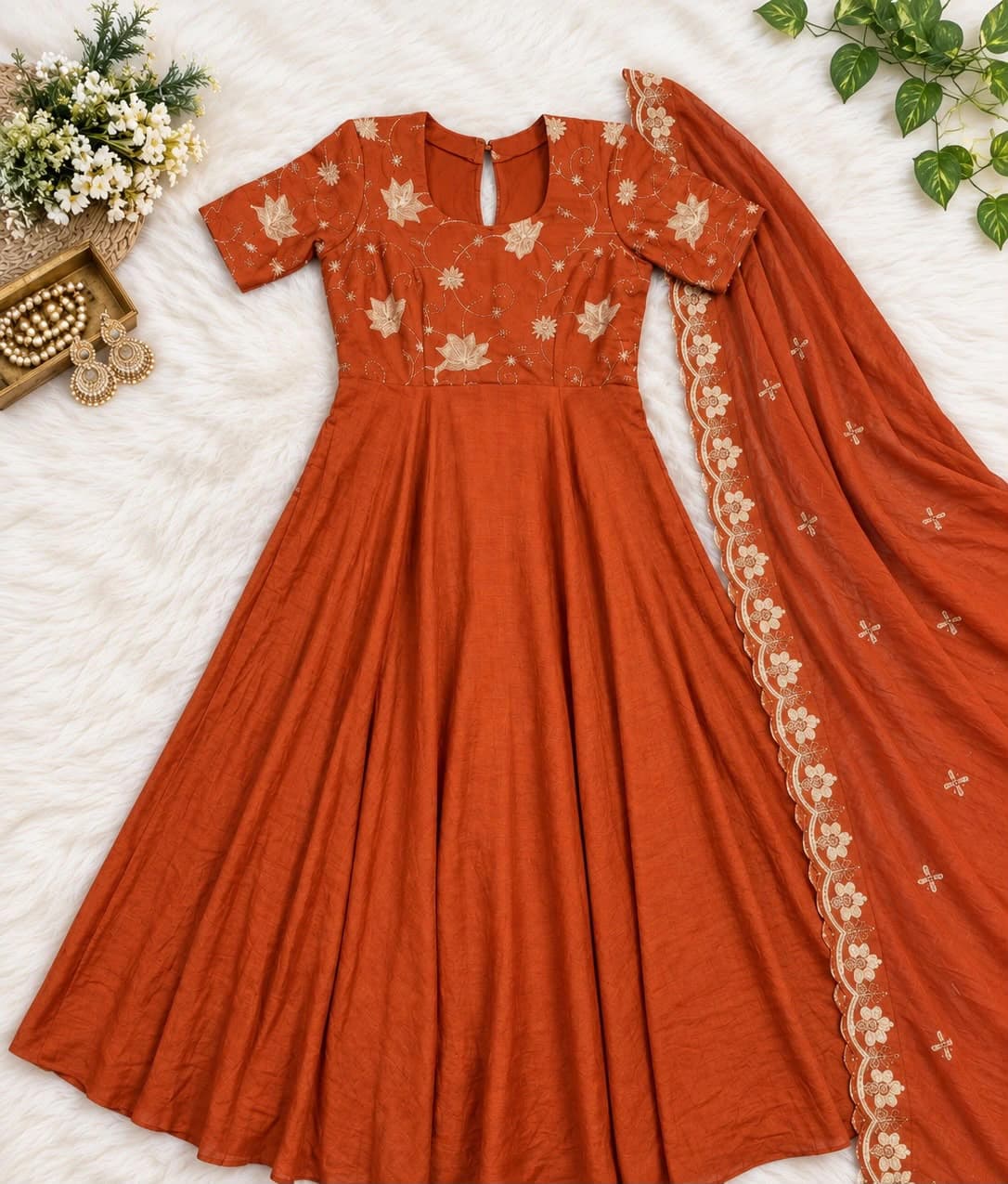 Rangoli Crush Anarkali Suit 5