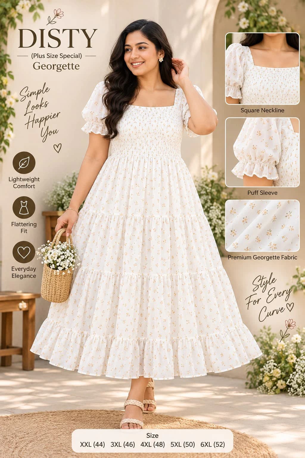 Fox Georgette Floral Dress 2