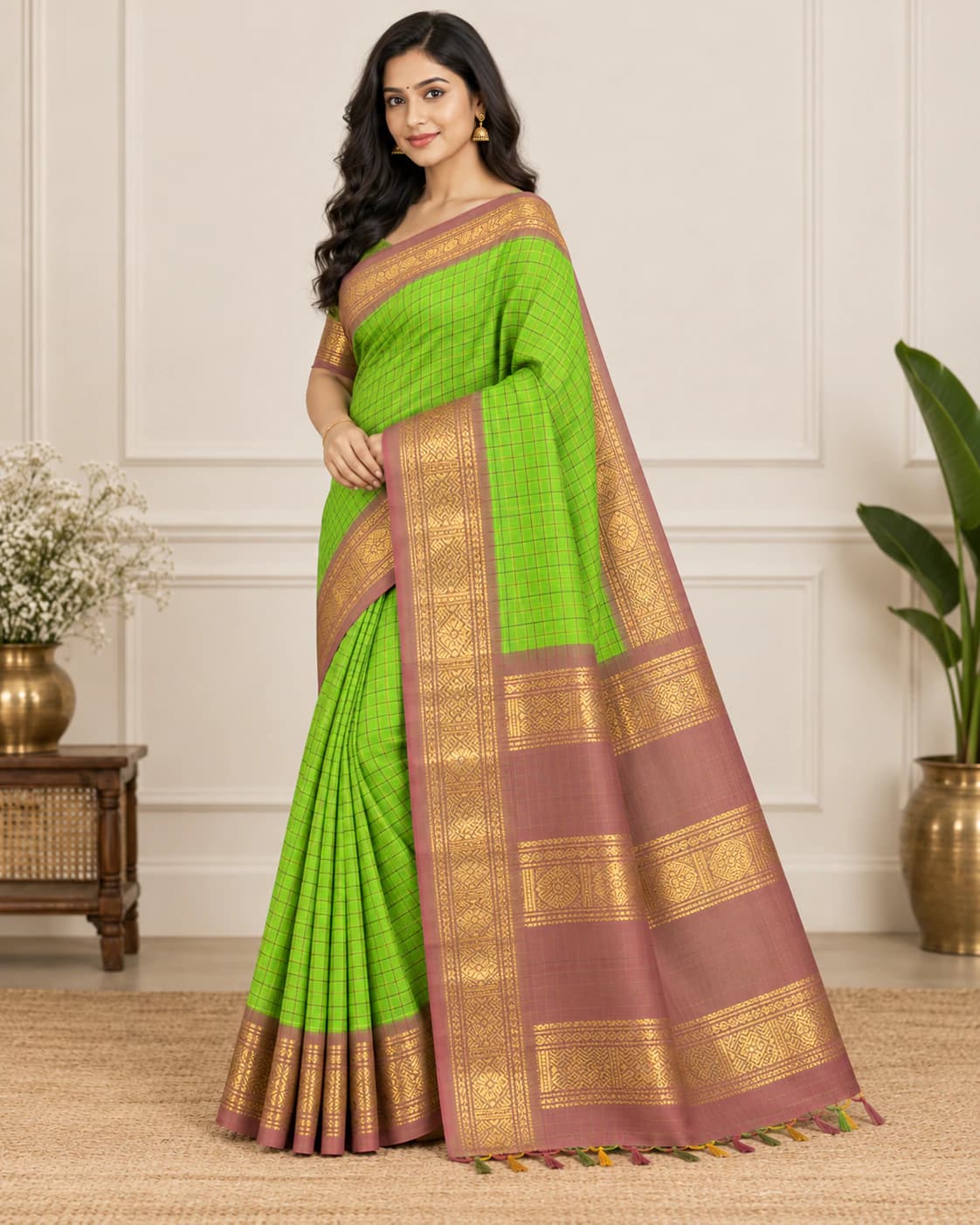 GANGA JAMUNA COTTON WITH BLOUSE 2