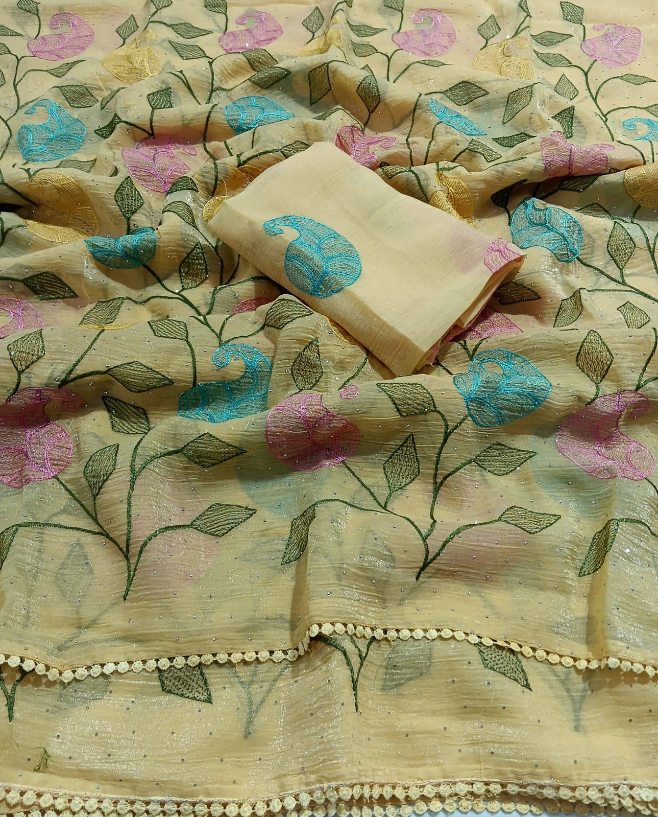 Chiffon Embroidered Saree