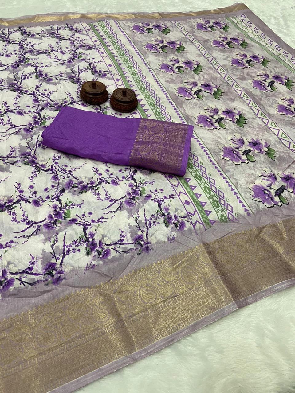 Dola Silk Saree with Blouse 5