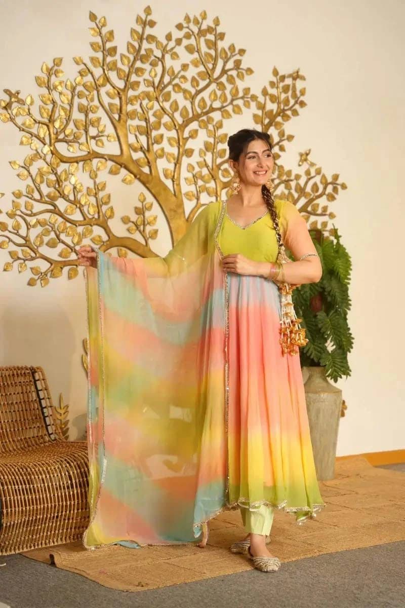Elegant 3-Piece Anarkali Set 11