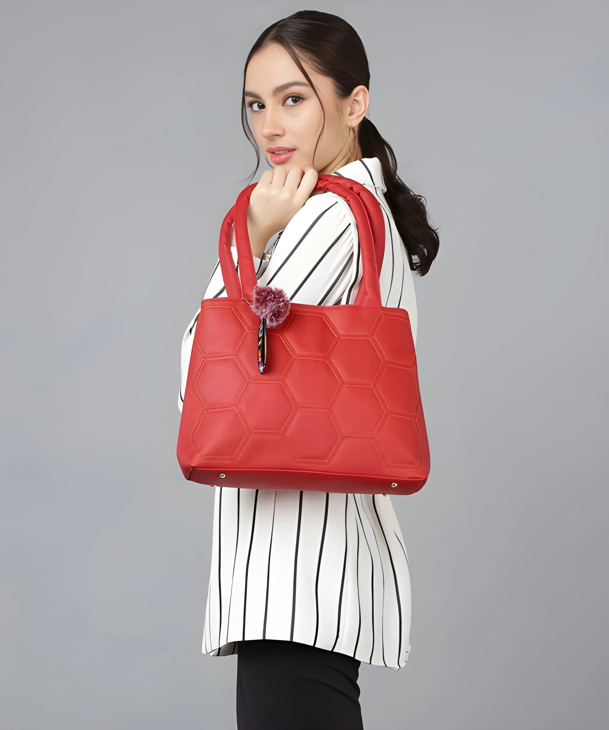 Stylish Women’s Premium Handbag | Elegant PU Leather Tote & Shoulder Bag | Large Capacity Multi-Comp