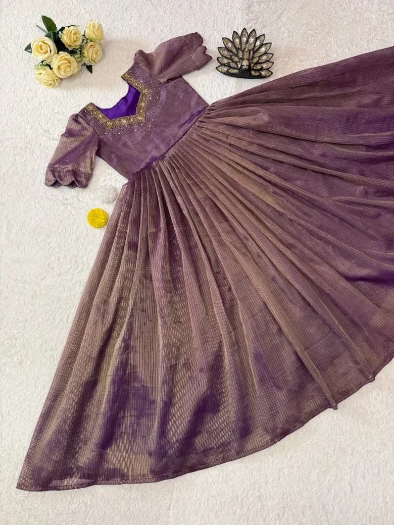 👑👸Trending Designer "Laya" HandWork Gown👸👑