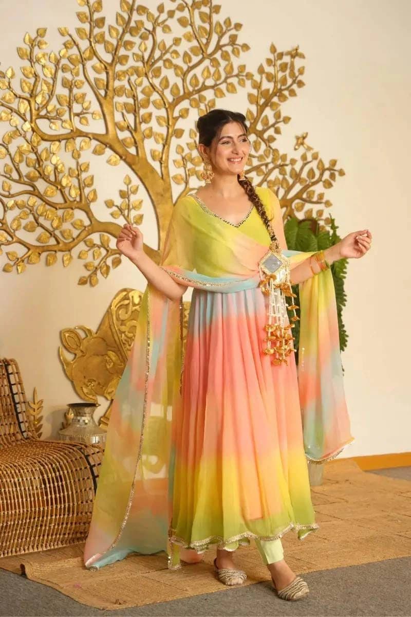 Elegant 3-Piece Anarkali Set 10