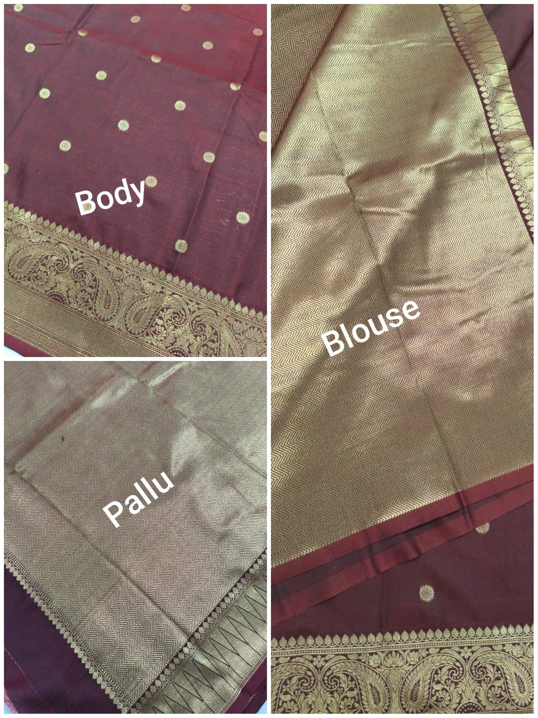 Bridal Silk Saree with Rich Pallu and Blouse