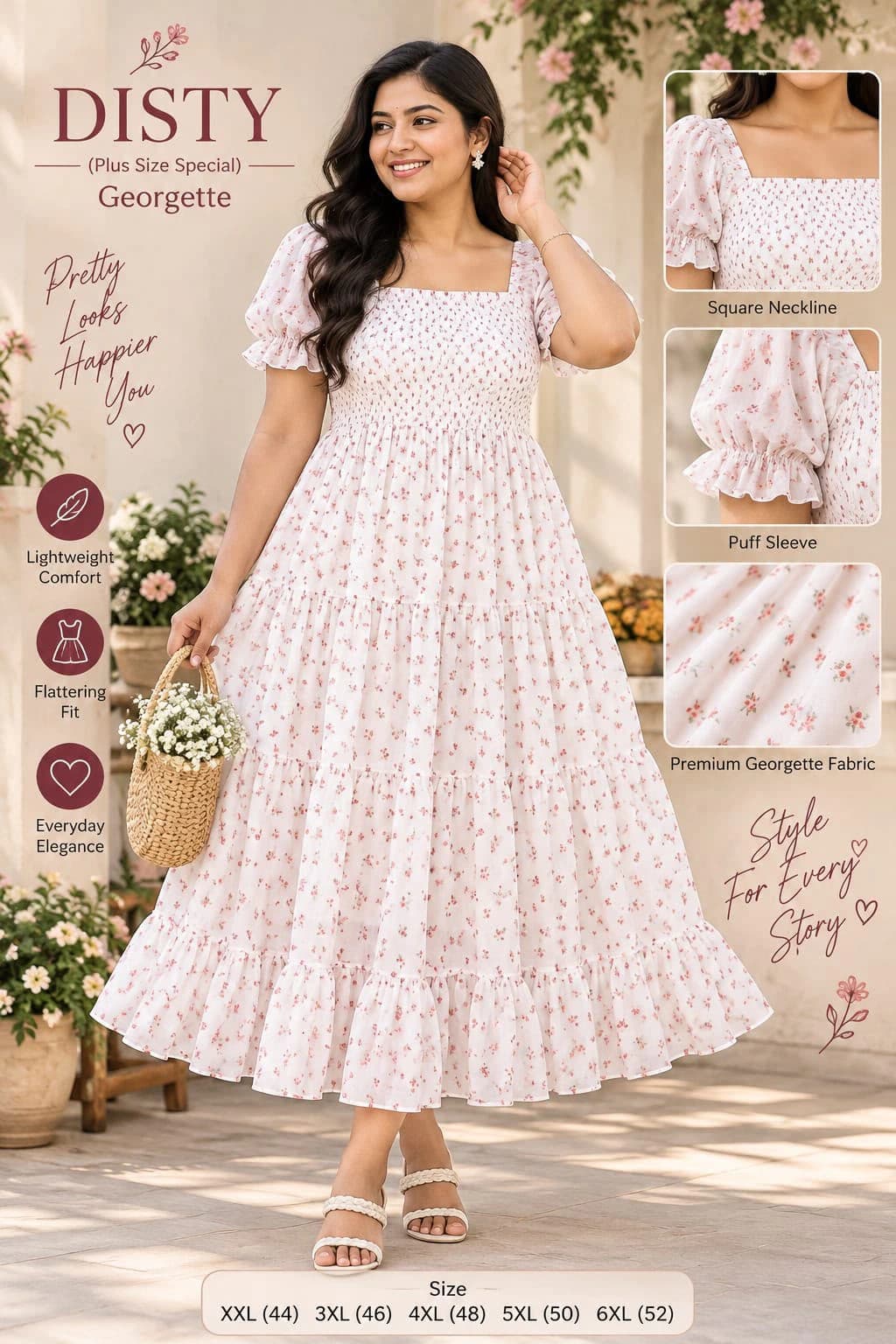 Fox Georgette Floral Dress