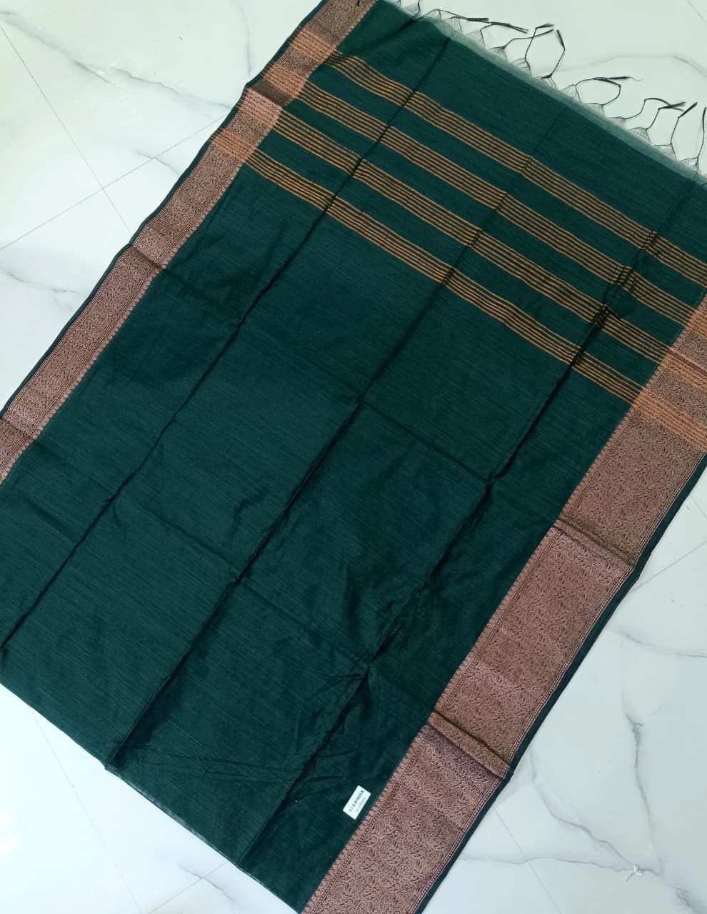 Slub Border Saree with Blouse