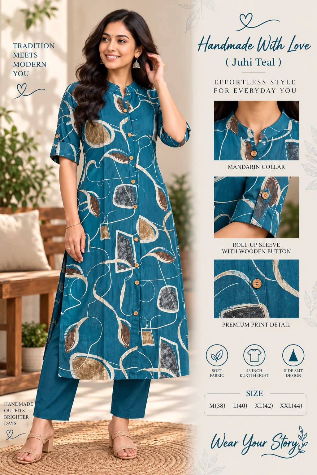 Bamboo Cotton Kurta Set
