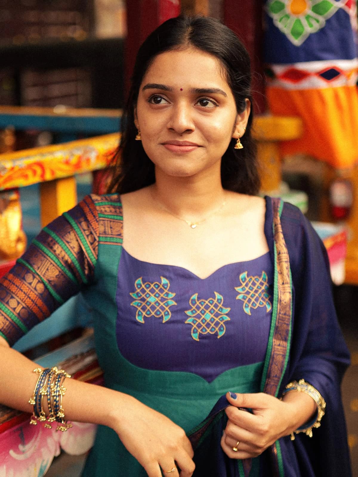 Vichitra Blooming Gown for Women 4
