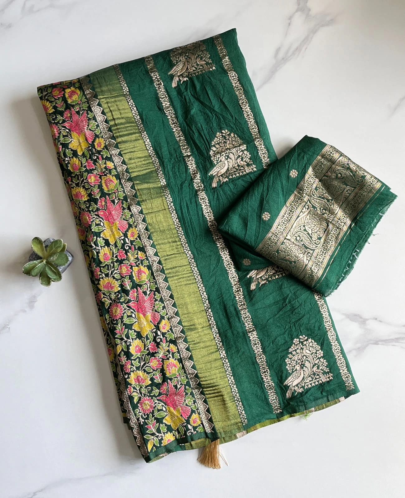 Khadi Crepe Silk Saree