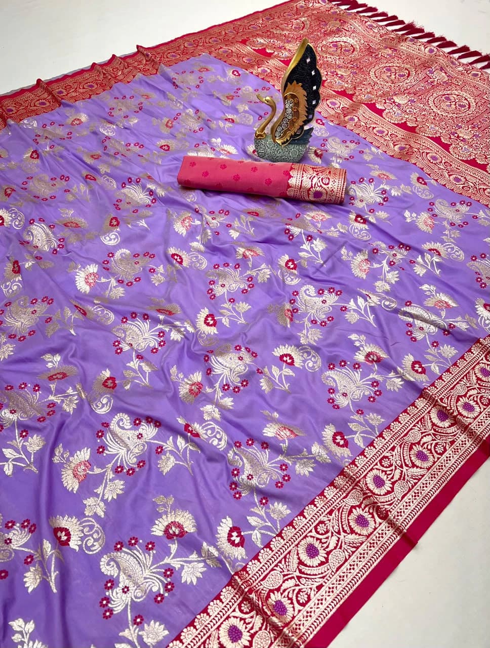 Banarasi Silk Saree with Blouse 2