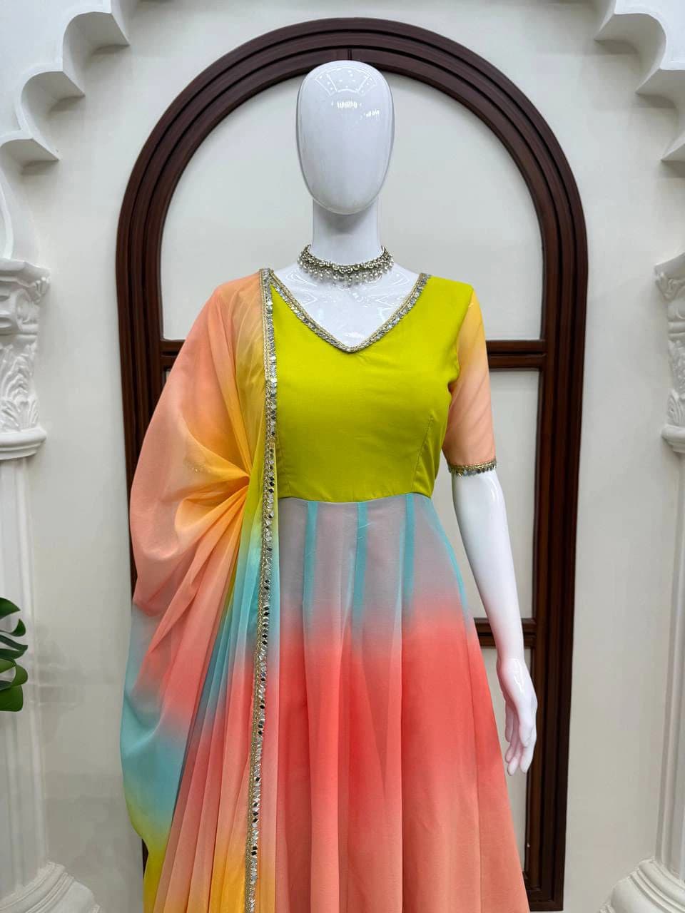 Elegant 3-Piece Anarkali Set 3