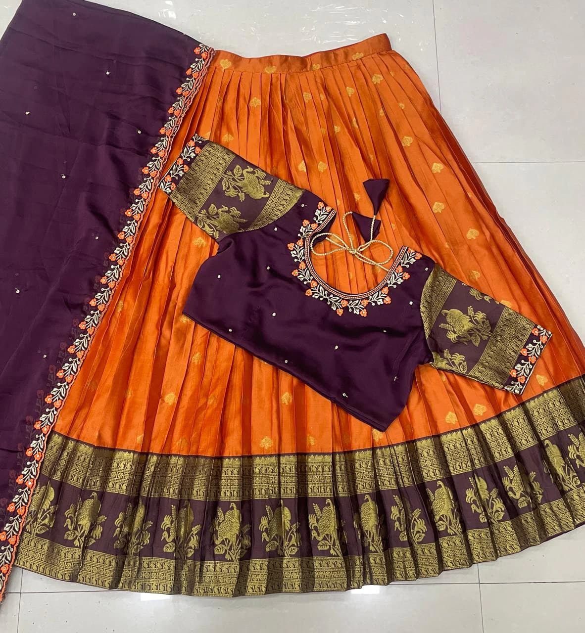 Kanjiveram Silk Lehenga Set 4