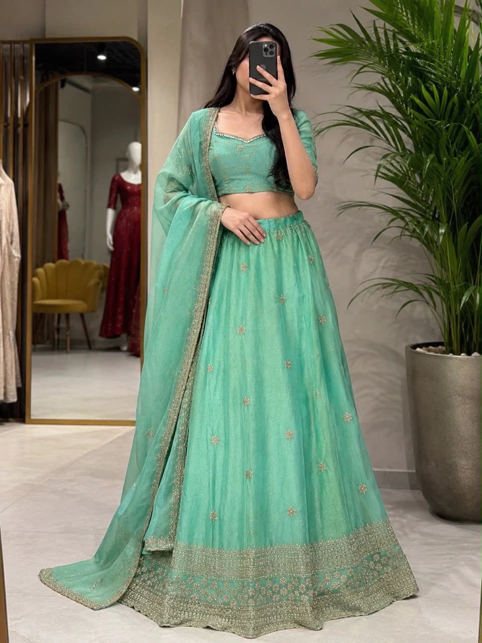 jaqard lehenga set 3