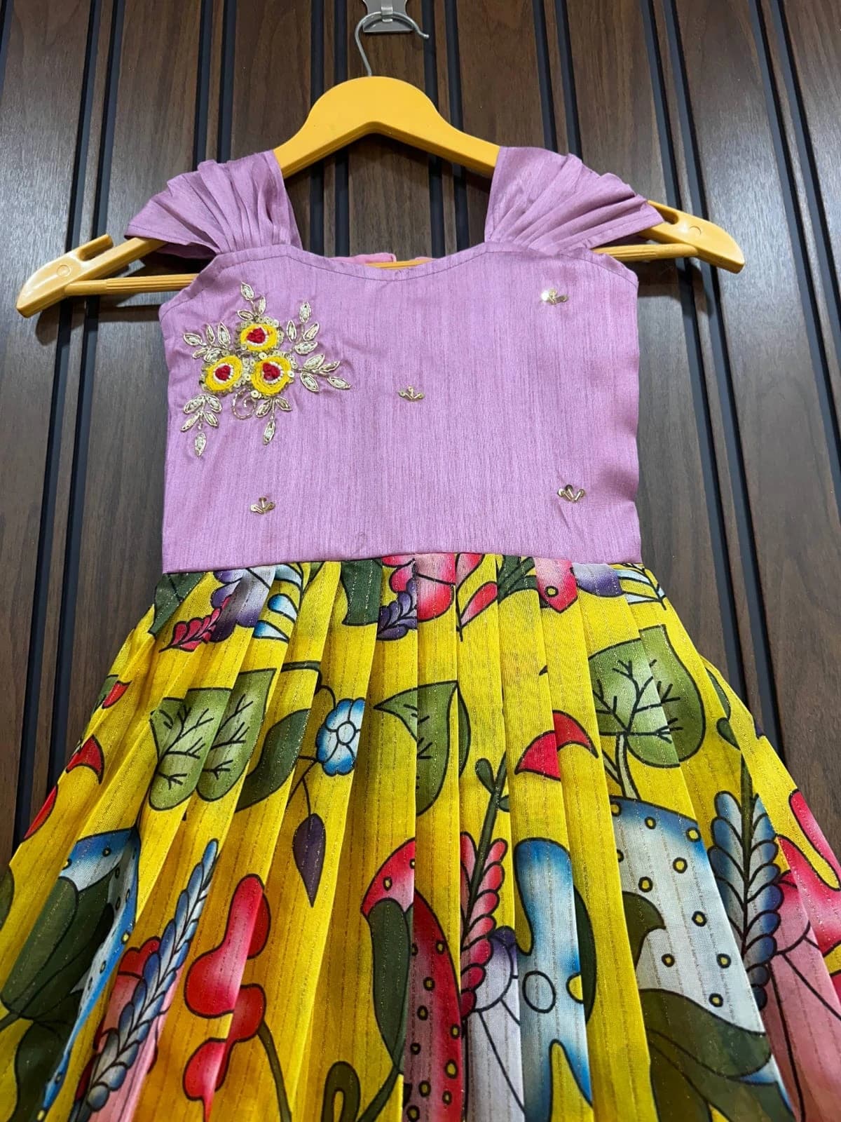 💜❤️Summer Special Kids Soft Silk Pattu Gown❤️💜 3