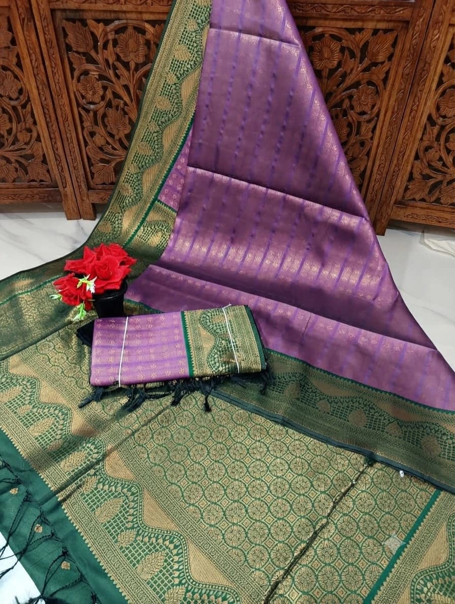 Soft Silk Saree with Blouse