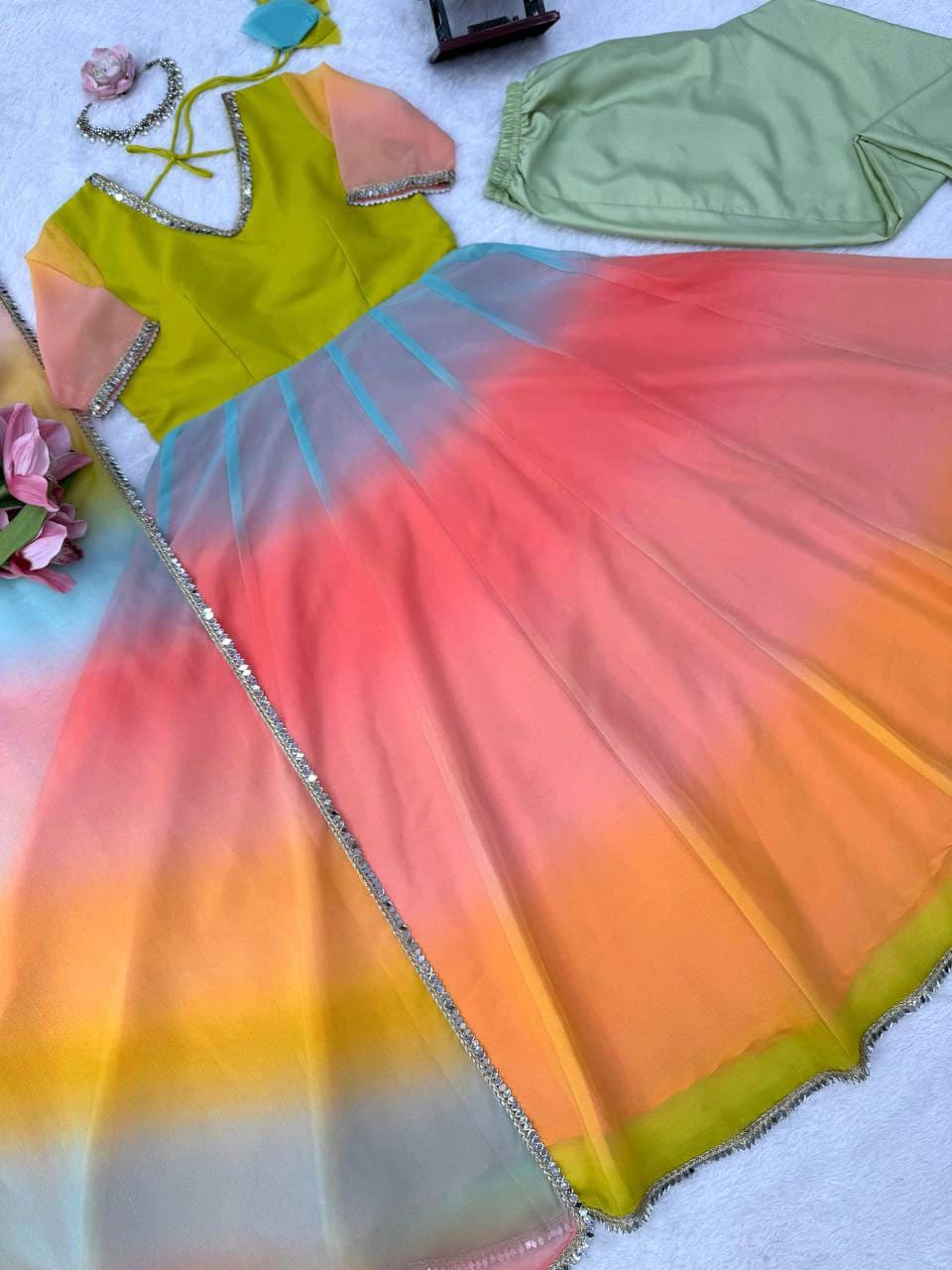 Elegant 3-Piece Anarkali Set 14