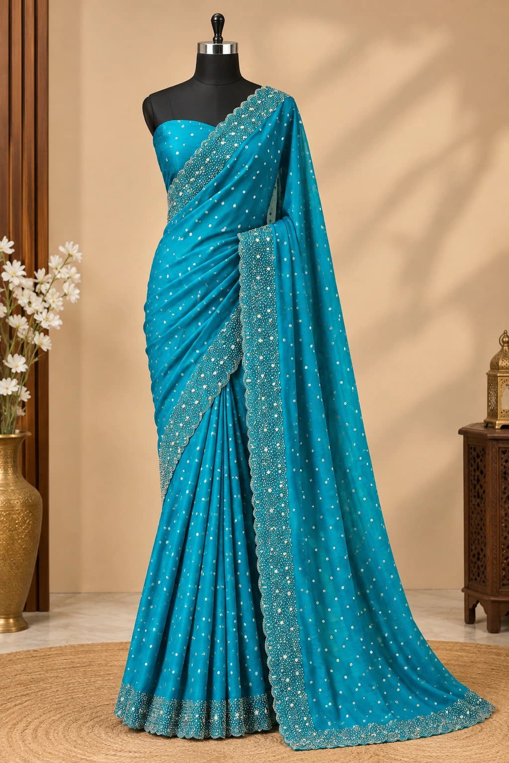 ❤️❤️Most Ever Gorgeous Space Silk Saree With Attractive Blouse Piece😍😍