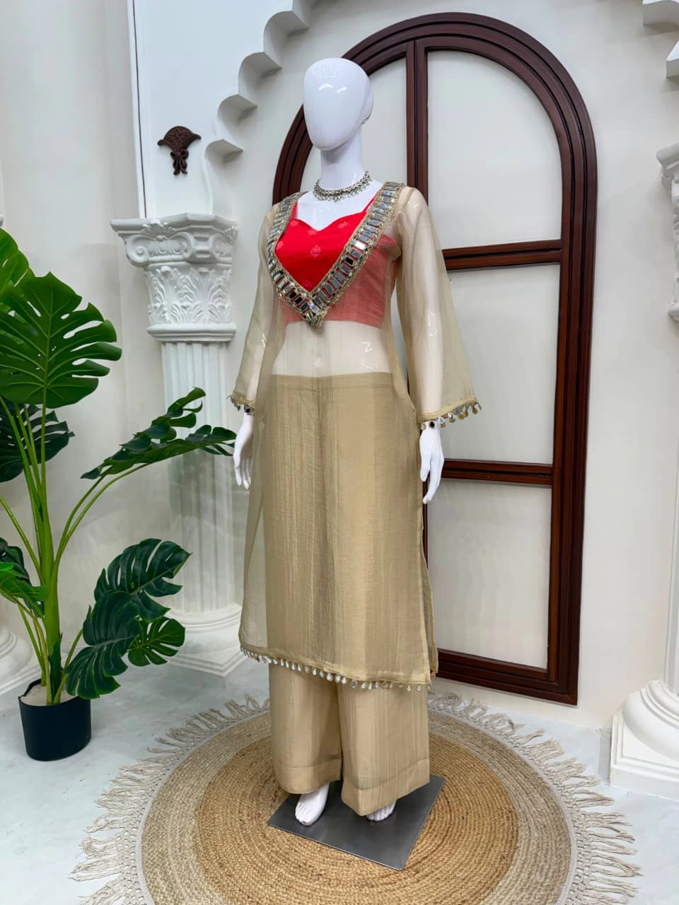 Salsa Silk Gown Set for Women 12